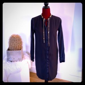 Michael Kors silk lined black dress